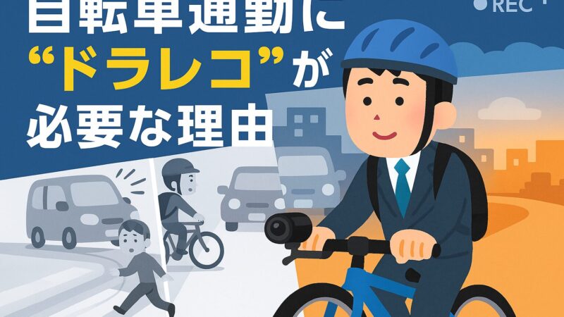 自転車にドライブレコーダー、実体験で感じた必要性 